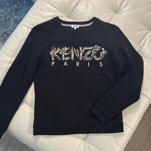 NWOT Kenzo Black Crew Neck Sweatershirt
